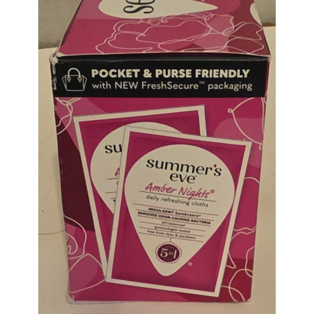 Summer's Eve Amber Nights Daily Refreshing Feminine Cleansing Cloths, 12 Count
